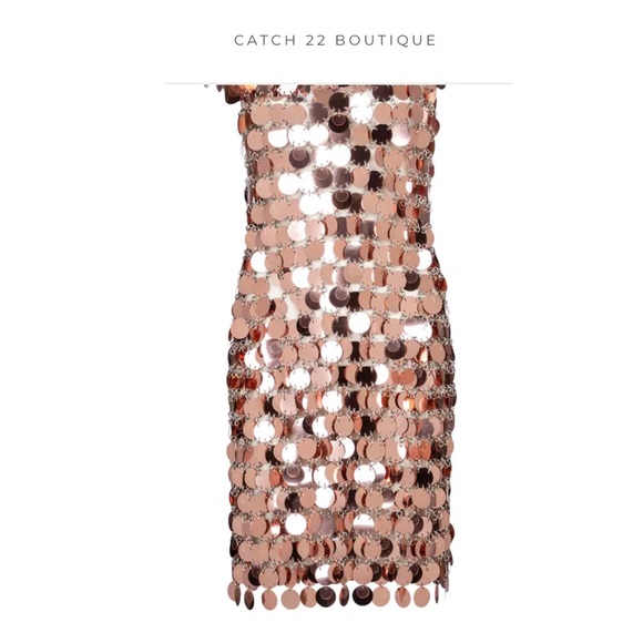 PACO RABANNE Chain-link Mini-dress Dress Size 4 - Picture 2 of 4